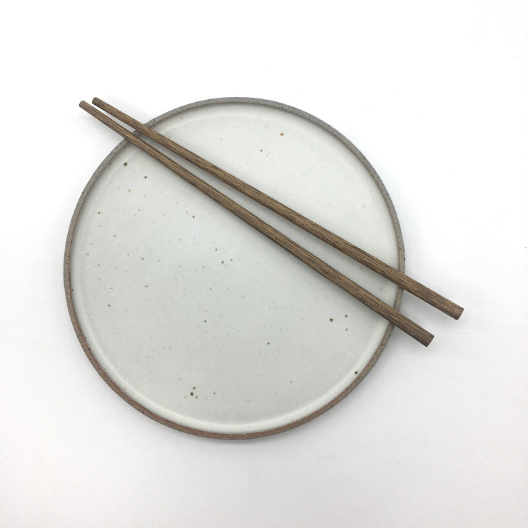Coaster Plate | 8" | Greystone/Snow White