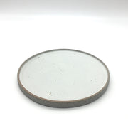 Coaster Plate | 8" | Greystone/Snow White