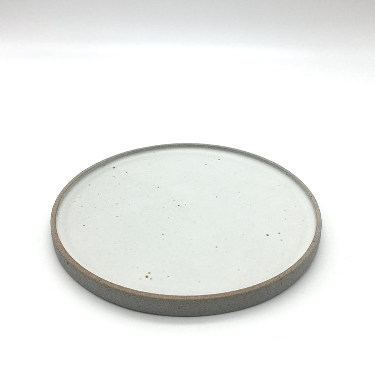 Coaster Plate | 8" | Greystone/Snow White