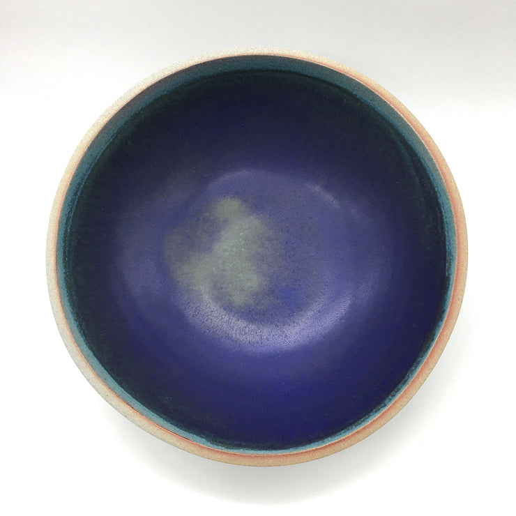 Designer Bowl | 15" x 5" | Greystone/Aloha Blue (NOT FOOD SAFE)