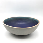 Designer Bowl | 15" x 5" | Greystone/Aloha Blue (NOT FOOD SAFE)