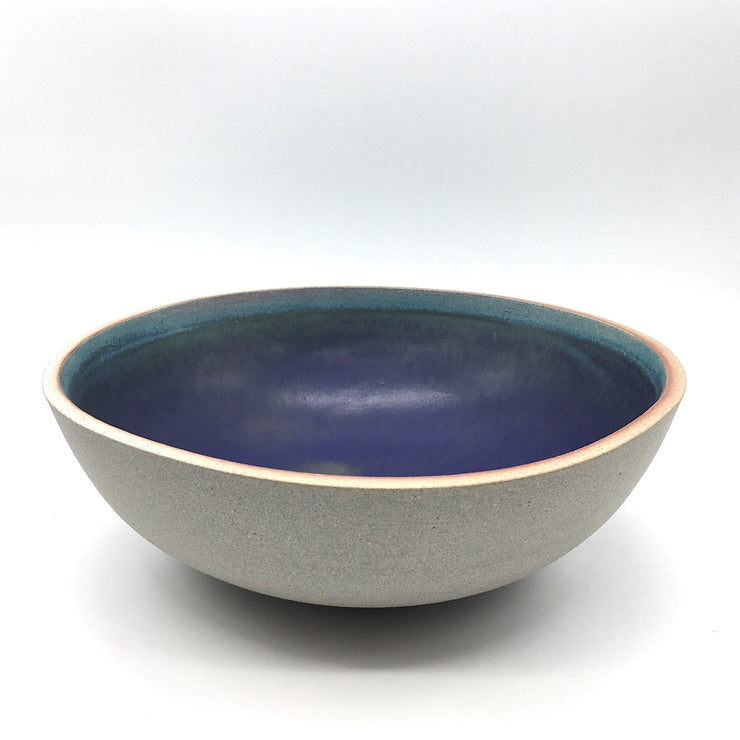 Designer Bowl | 15" x 5" | Greystone/Aloha Blue (NOT FOOD SAFE)