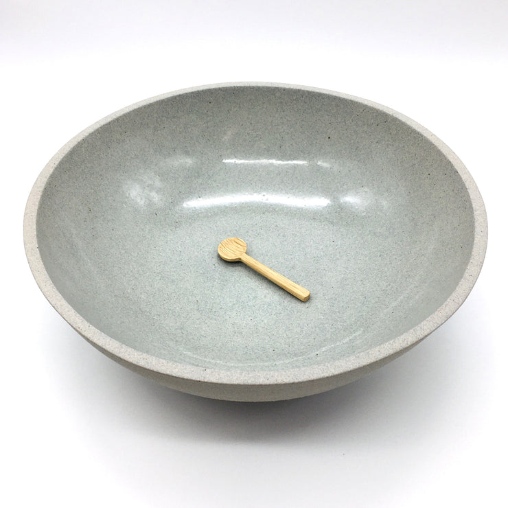 Designer Bowl | 15" x 5" | Greystone/Clear Sky