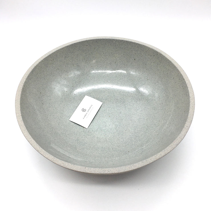 Designer Bowl | 15" x 5" | Greystone/Clear Sky