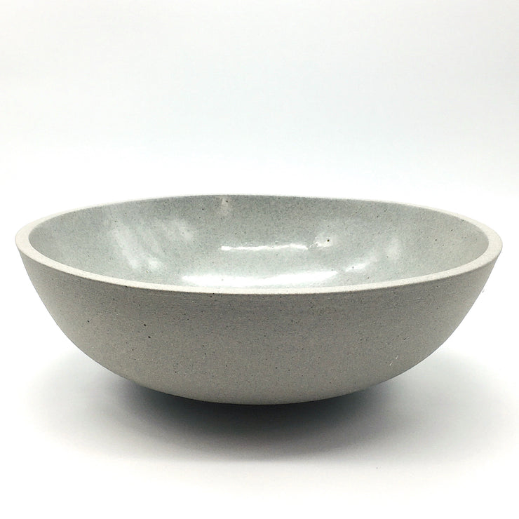 Designer Bowl | 15" x 5" | Greystone/Clear Sky