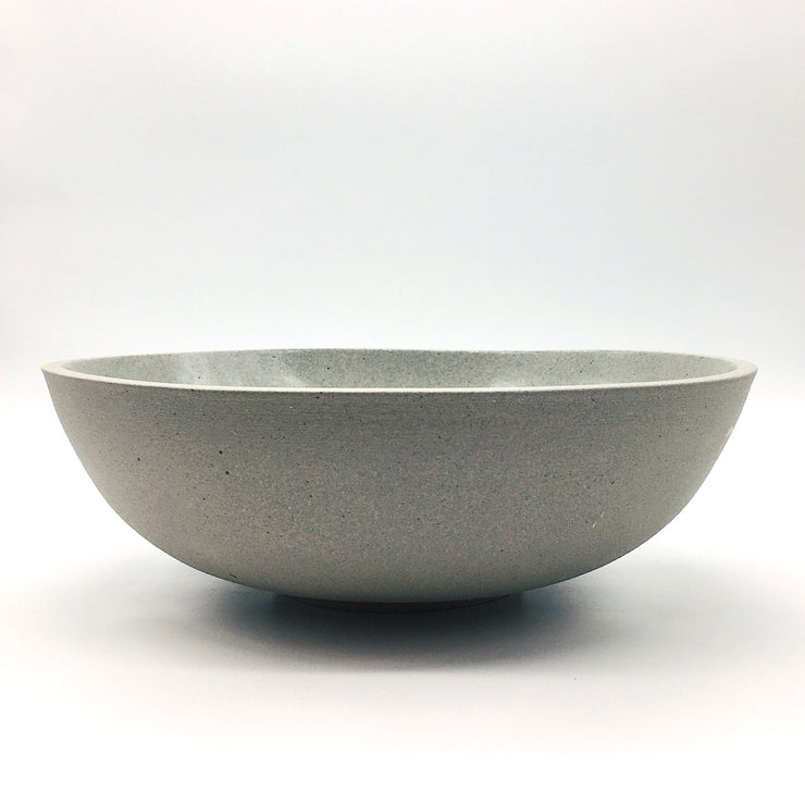 Designer Bowl | 15" x 5" | Greystone/Clear Sky