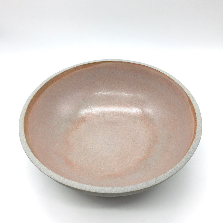 Designer Bowl | 15" x 5" | Greystone/English Rose
