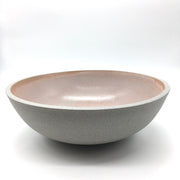 Designer Bowl | 15" x 5" | Greystone/English Rose