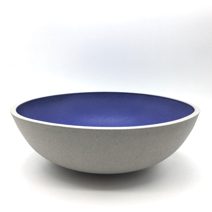 Designer Bowl | 15" x 5" | Greystone/Indigo