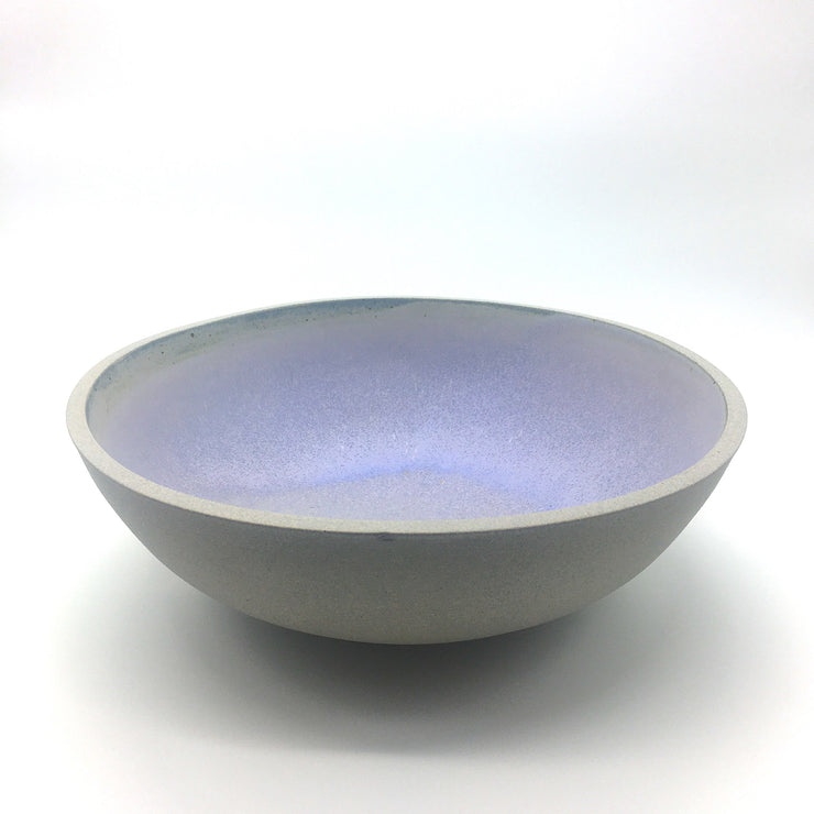DB1-G-LAV | Designer Bowl | 15" x 5" | Greystone/Lavender | Humble Ceramics |