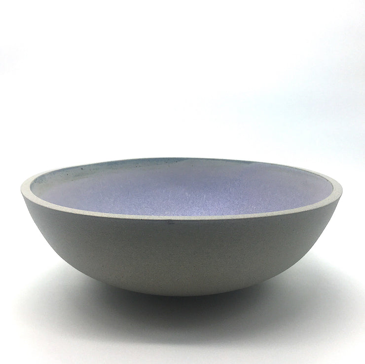 DB1-G-LAV | Designer Bowl | 15" x 5" | Greystone/Lavender | Humble Ceramics |
