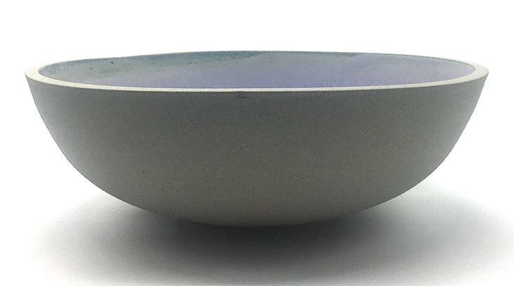 DB1-G-LAV | Designer Bowl | 15" x 5" | Greystone/Lavender | Humble Ceramics |