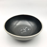 Designer Bowl | 15" x 5" | Greystone/Matte Black | Humble Ceramics | 