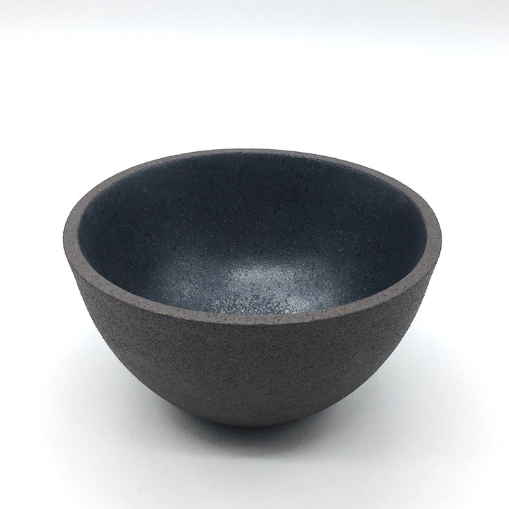 Enoki Bowl | 6" x 3" | Brownstone/Matte Black