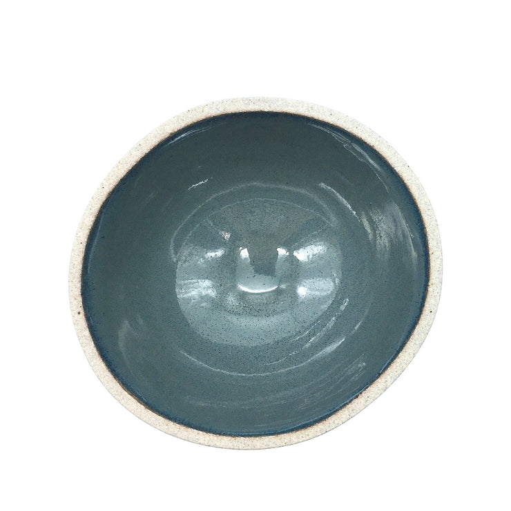 Enoki Bowl | 6" x 3" | Greystone/Baltic Blue