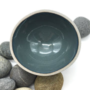 Enoki Bowl | 6" x 3" | Greystone/Baltic Blue