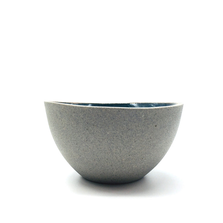 Enoki Bowl | 6" x 3" | Greystone/Baltic Blue