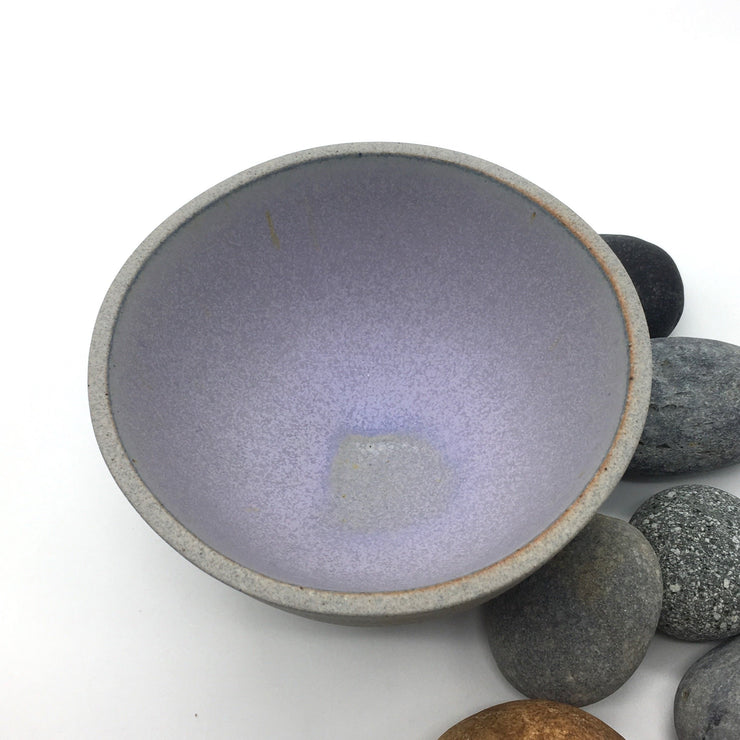 EB1-G-LAV | Enoki Bowl | 6" x 3" | Greystone/Lavender | Humble Ceramics | 