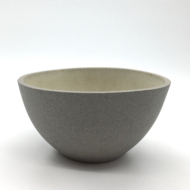EB1-G-YJ | Enoki Bowl | 6" x 3" | Stillness Collection | Greystone/Yellow Jade | Humble Ceramics | 