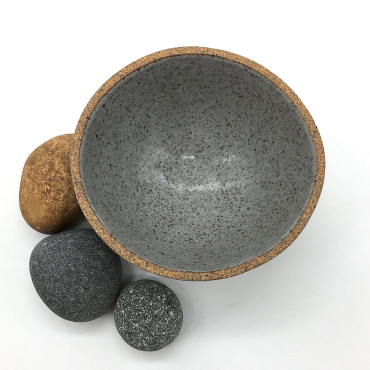 Enoki Bowl | 6" x 3" | Sandstone/Pebble Grey