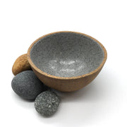 Enoki Bowl | 6" x 3" | Sandstone/Pebble Grey