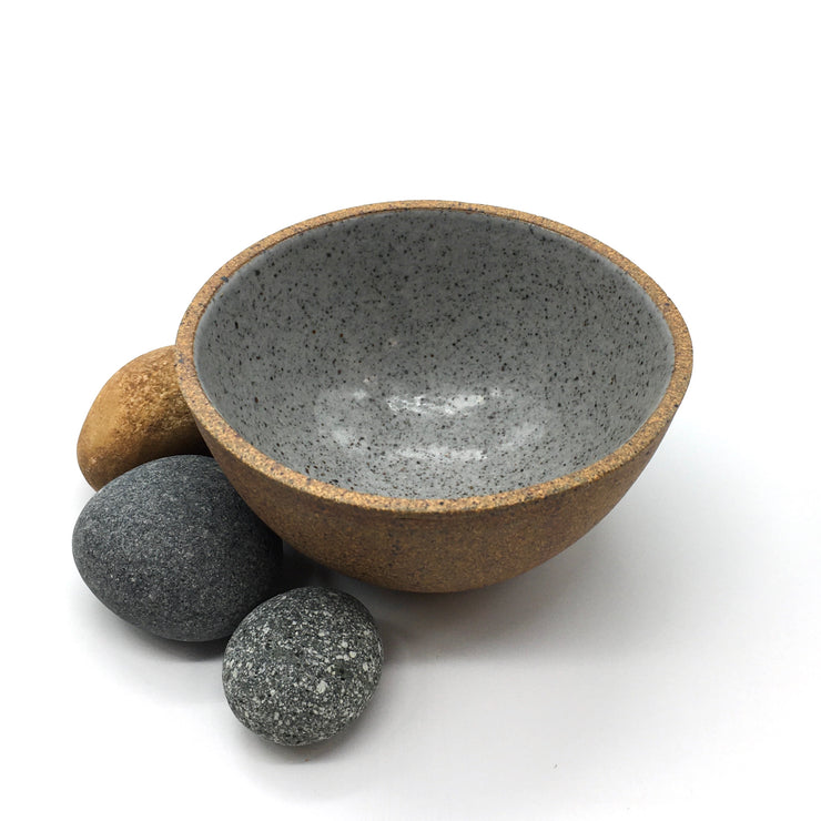 Enoki Bowl | 6" x 3" | Sandstone/Pebble Grey