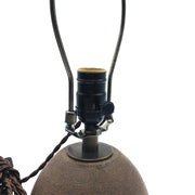 Enoki Lamp Base | Brownstone/Raw | Dark Bronze