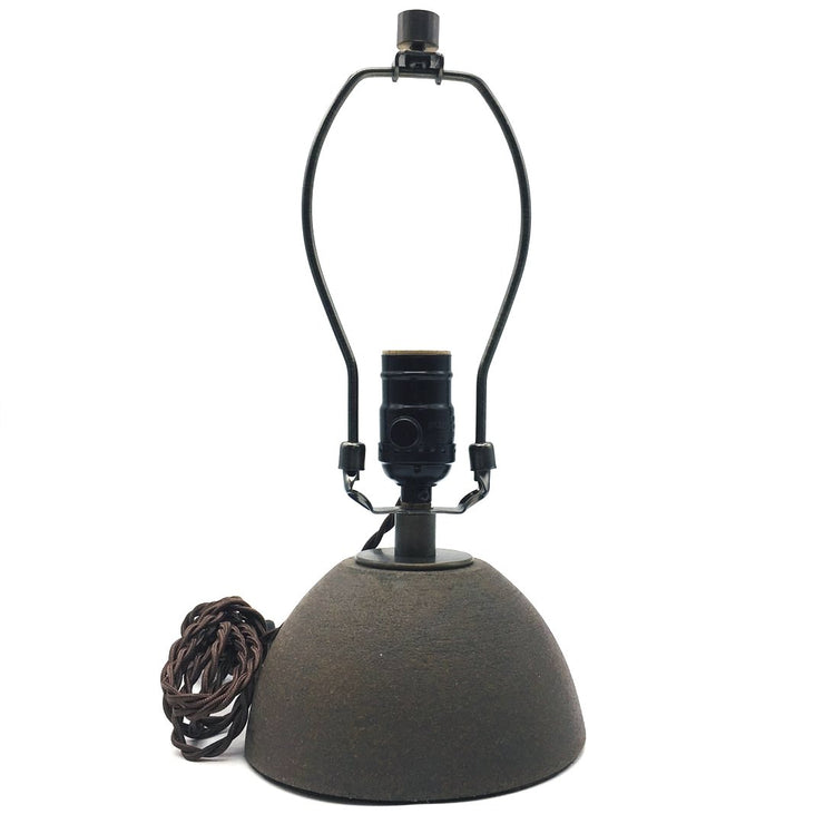 Enoki Lamp Base | Brownstone/Raw | Dark Bronze