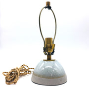 Enoki Lamp Base | Greystone/Korean Blue Celadon | Medium Brass
