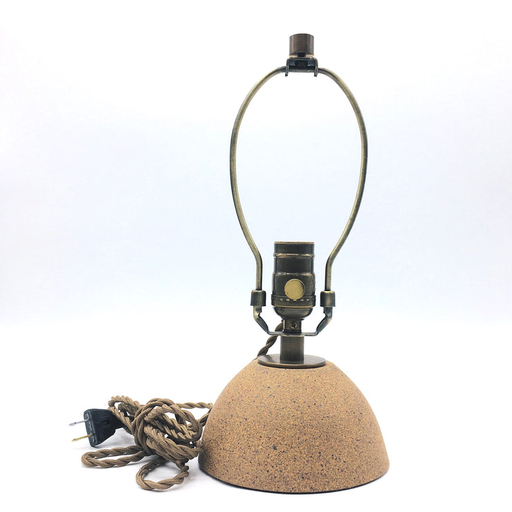 Enoki Lamp Base | Sandstone/Raw | Medium Brass