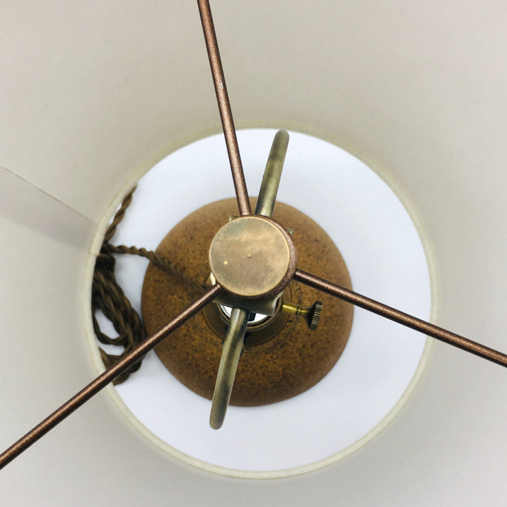 Enoki Lamp Base | Sandstone/Raw | Medium Brass