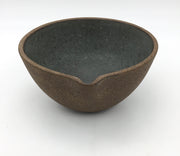 Enoki Pouring Bowl | 6" x 3" | Brownstone/Danish