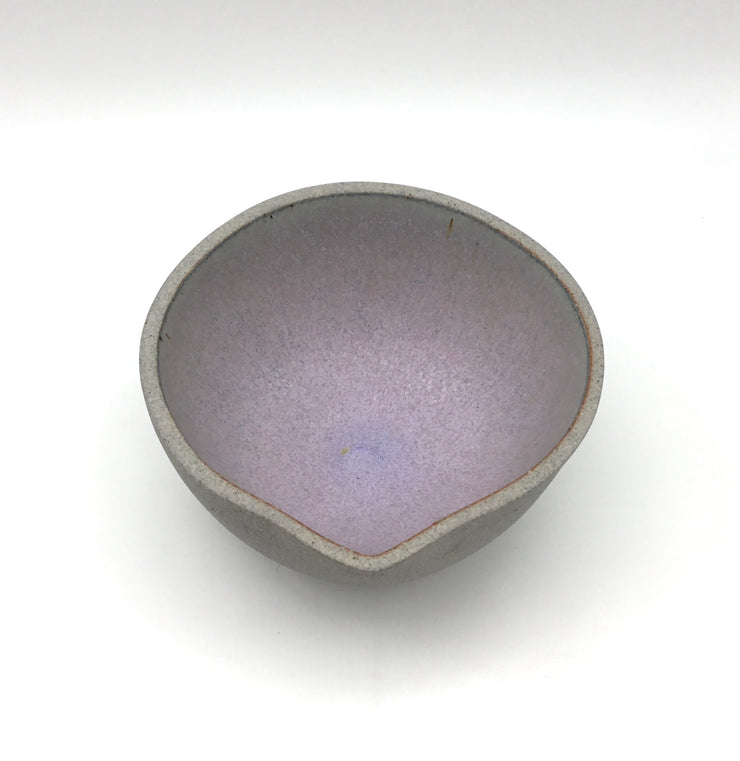 Enoki Pouring Bowl | 6" x 3" | Greystone/Lavender