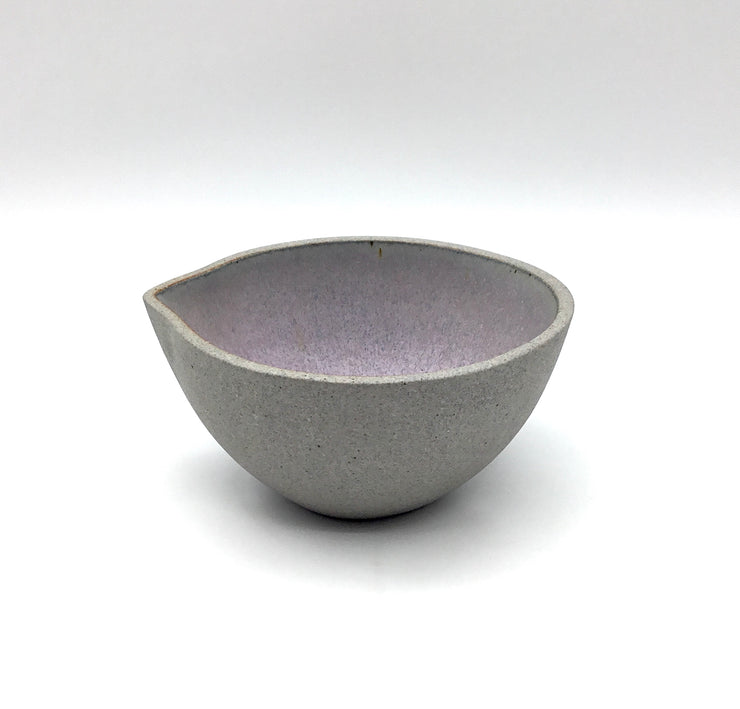 Enoki Pouring Bowl | 6" x 3" | Greystone/Lavender