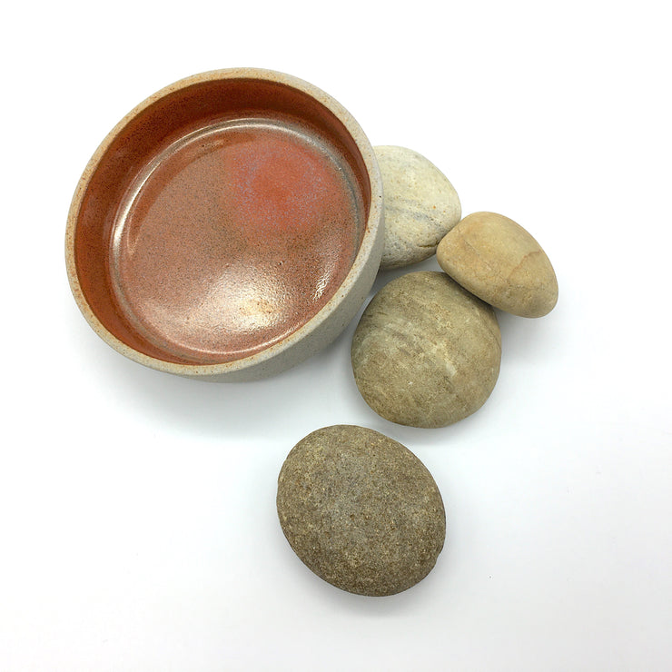 FSCAZLT55-G-RUST | FS Cazuelita | 5.5" x 1.5" | FS Collection | Greystone/Rust | Humble Ceramics |