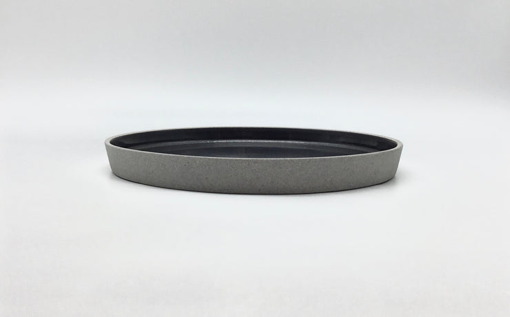 Free Spirit Plate/Tray | 10.5" x 1" | Greystone/Matte Black