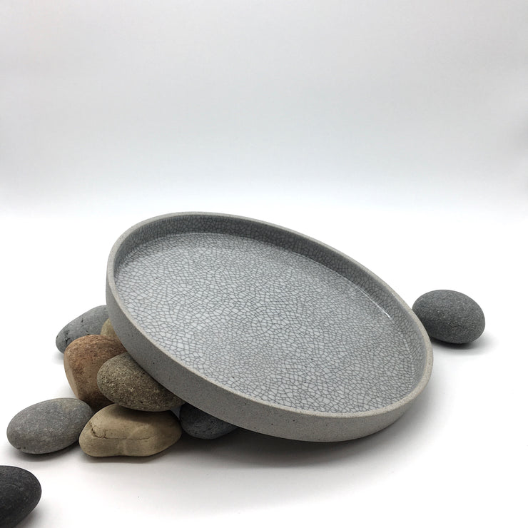 Free Spirit Plate/Tray | 10.5" x 1" | Greystone/Mojave Crackle