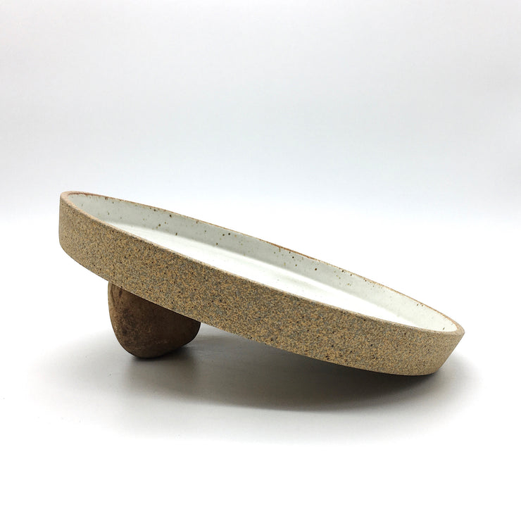 Free Spirit Plate/Tray | 10.5" x 1" | Sandstone/Snow White