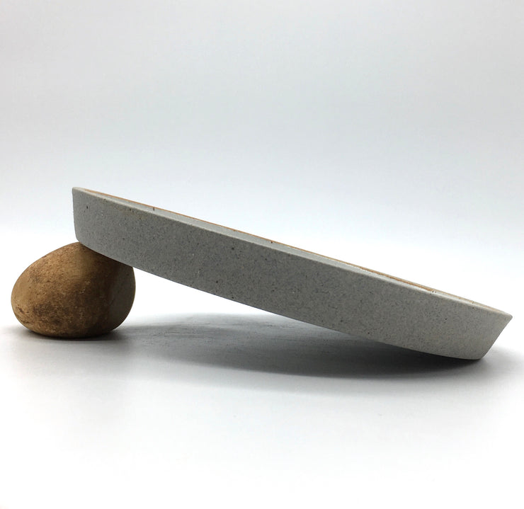 Free Spirit Plate/Tray | 9.5" x 1" | Greystone/Snow White