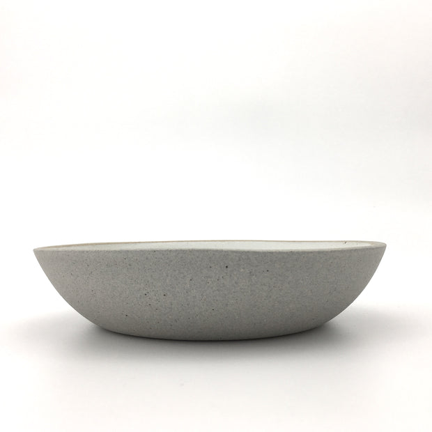 Stillness Collection | Stillness Bowl | 8.5" x 2" | Greystone/Snow White | Humble Ceramics |