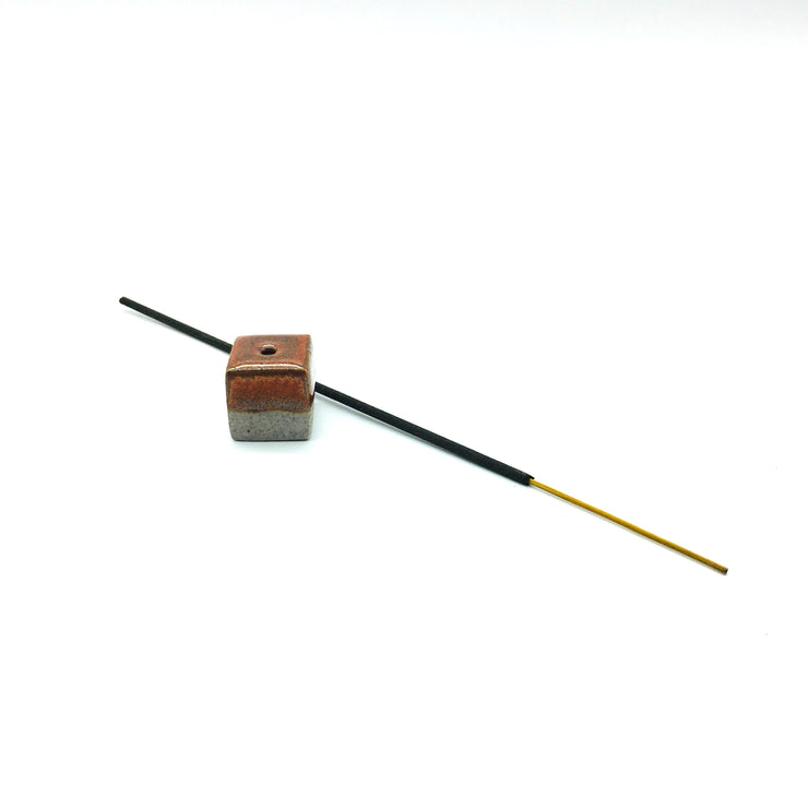 Incense Holder | 1" x 1" x 1" | Greystone/Rust