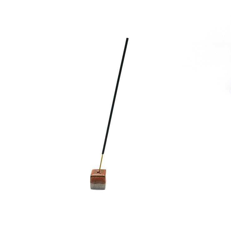 Incense Holder | 1" x 1" x 1" | Greystone/Rust
