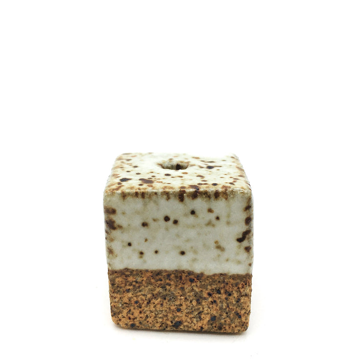 Incense Holder | 1" x 1" x 1" | Sandstone/Snow White