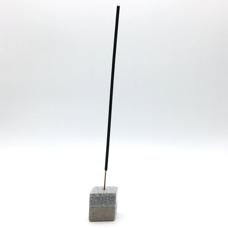 Incense Holder | 1.25" x 1.25" x 1.25" | Greystone/Mojave Crackle