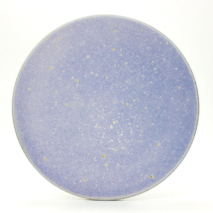 LF12-G-LAV | Lunar Flat | 12" | Greystone/Lavender | Humble Ceramics |