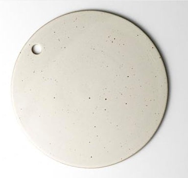 Lunar Flat Hanging | 10" | Greystone/Snow White