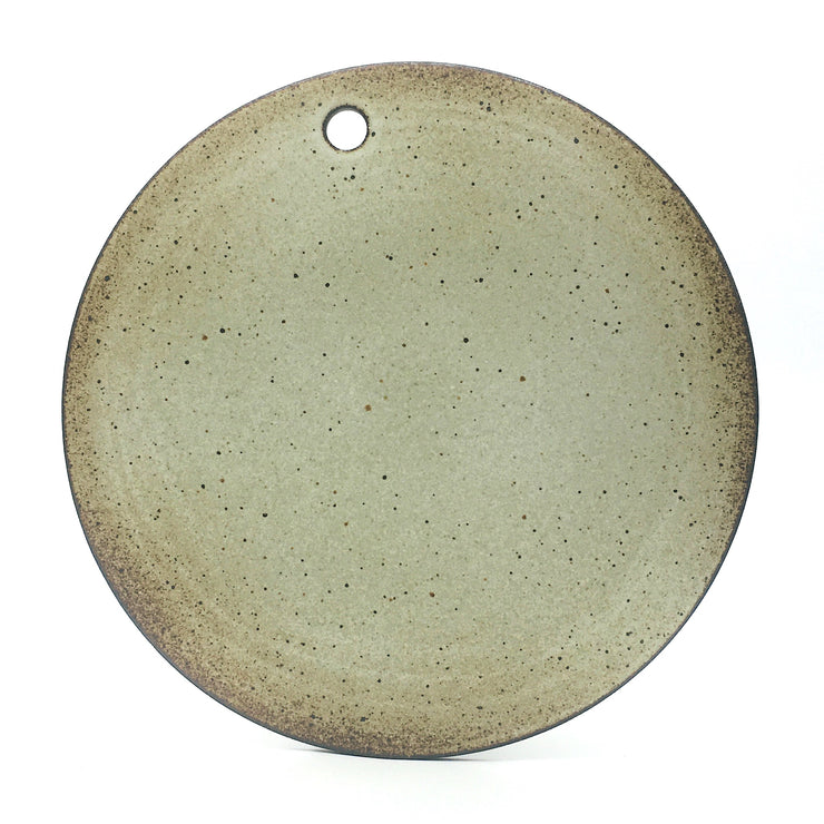 Lunar Flat Hanging | 12" | Brownstone/Snow White
