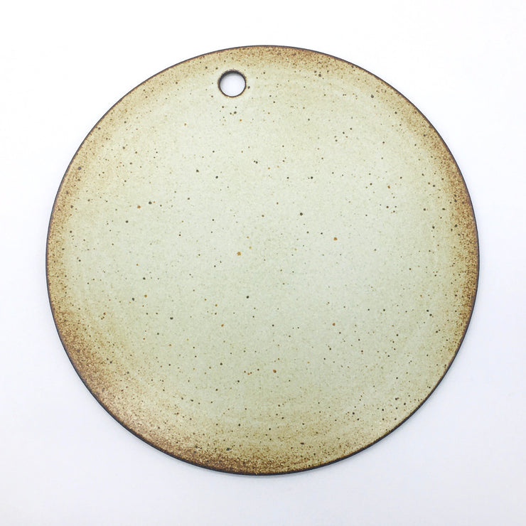 Lunar Flat Hanging | 12" | Brownstone/Snow White