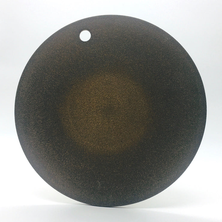 Lunar Flat Hanging | 12" | Brownstone/Snow White