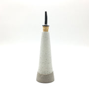Mudra Cruet | 2.5" x 7" | Greystone/Snow White
